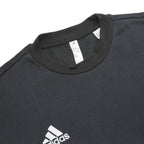 ADIDAS Womens Black Sweatshirt Crew Neck L Cotton Blend Casual Sportswear