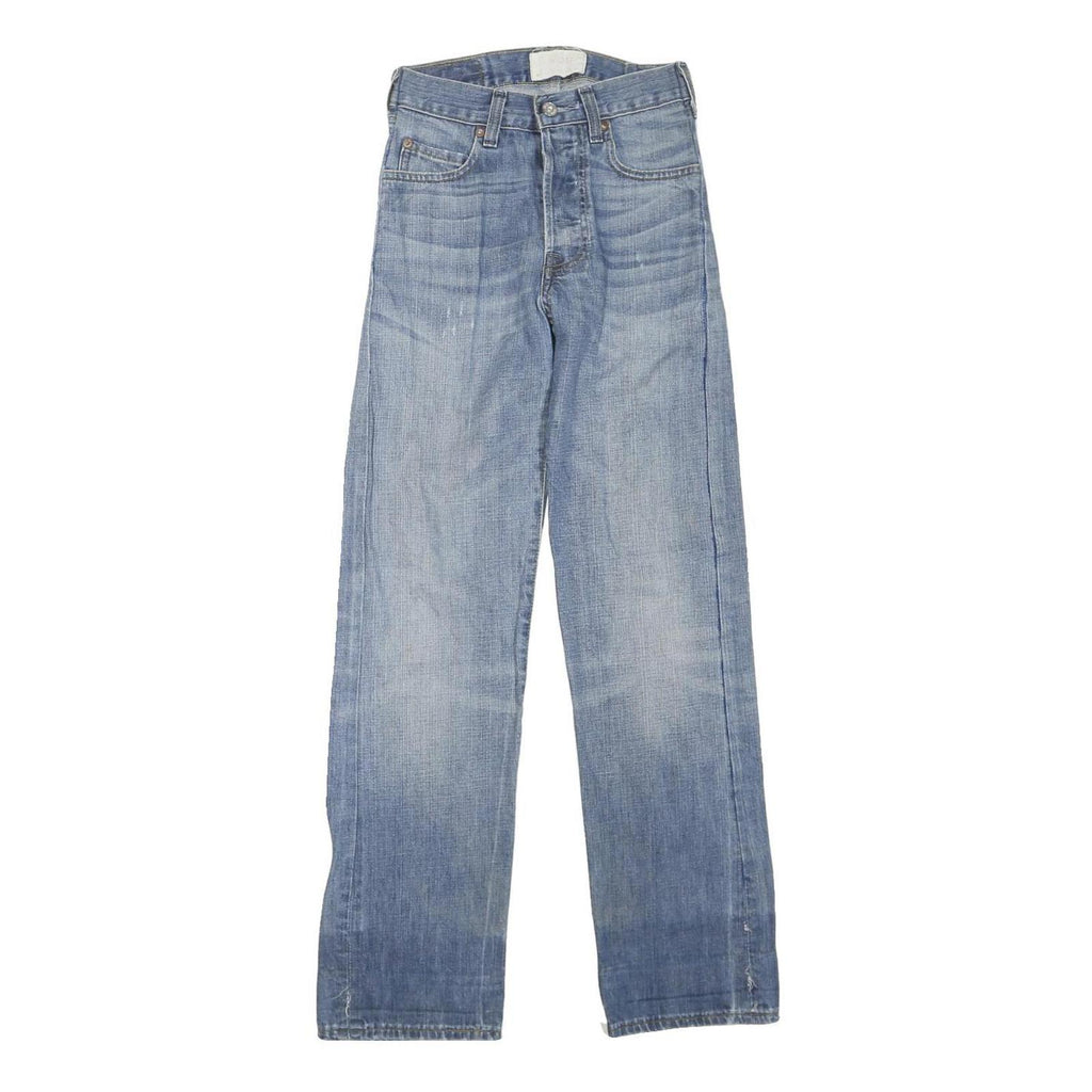LEVI'S Womens Blue Regular Fit Straight Denim Light Wash Jeans W24 L30 Classic