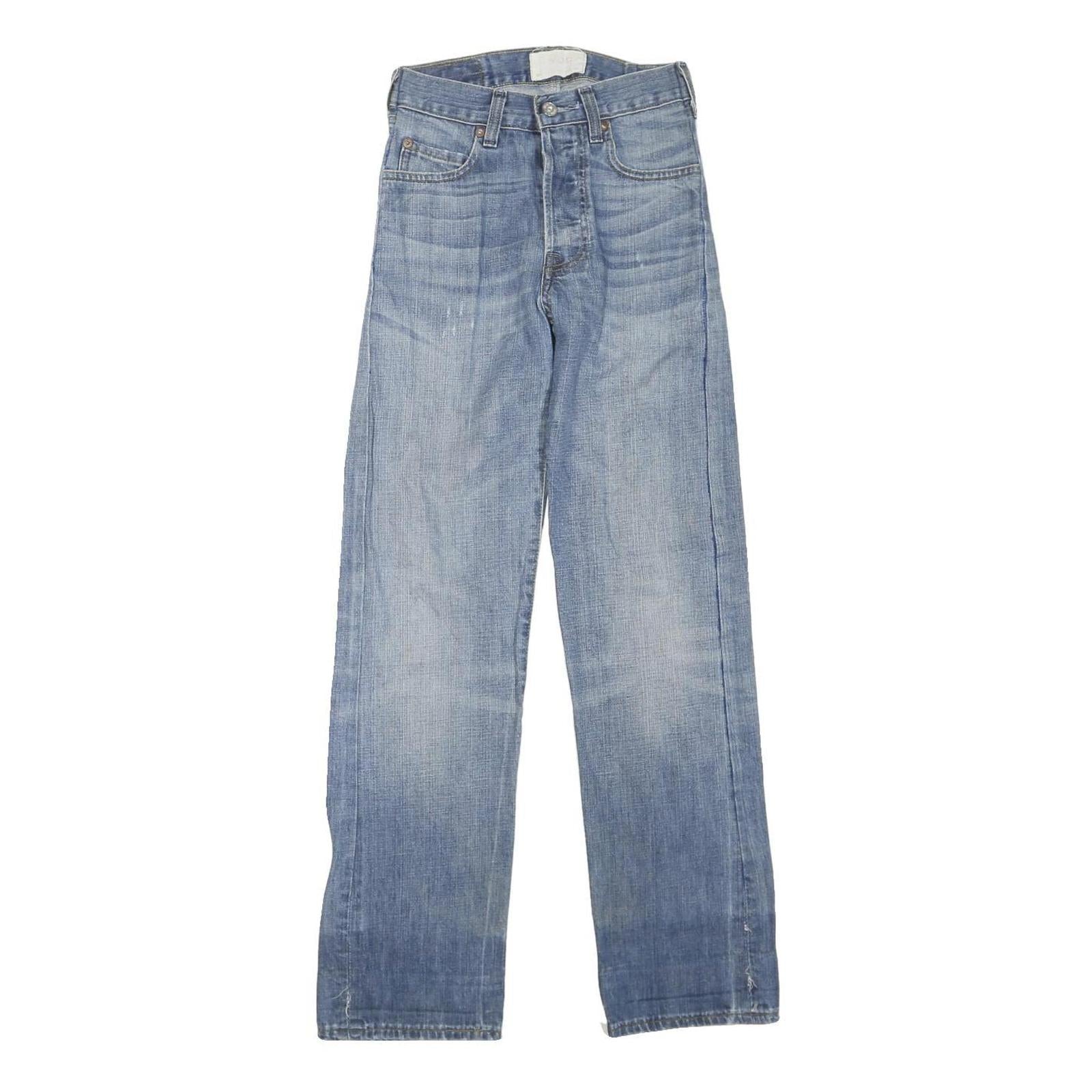 LEVI'S Womens Blue Regular Fit Straight Denim Light Wash Jeans W24 L30 Classic