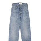 LEVI'S Womens Blue Regular Fit Straight Denim Light Wash Jeans W24 L30 Classic