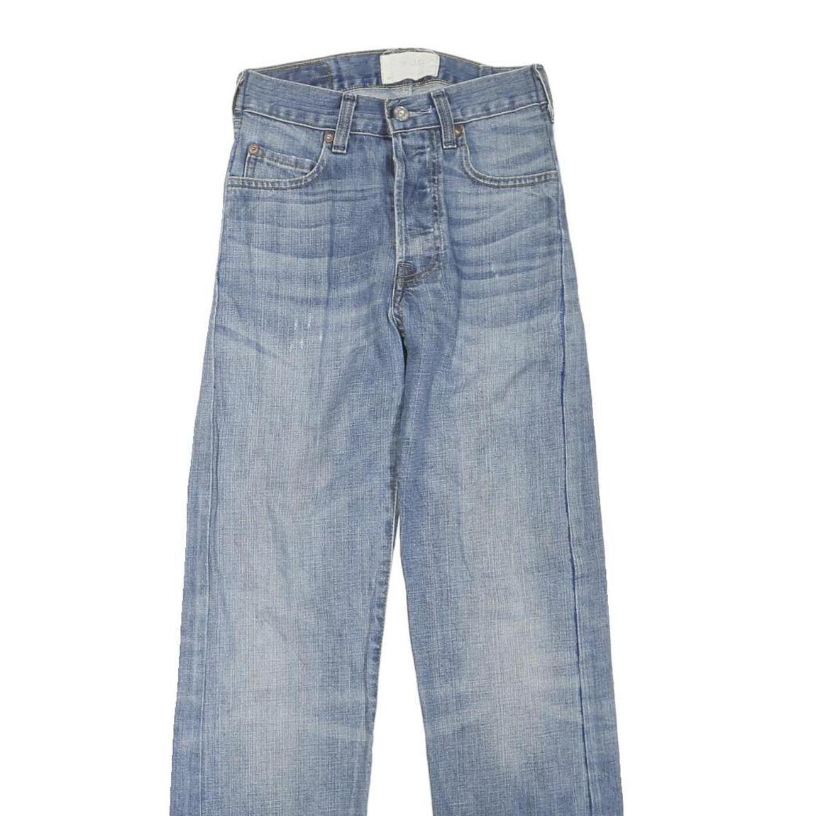 LEVI'S Womens Blue Regular Fit Straight Denim Light Wash Jeans W24 L30 Classic