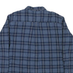 RED HEAD Mens Blue Check Shirt XL Button Down Casual Cotton Blend