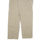 CARHARTT Mens Cotton Blend Beige Relaxed Straight Trousers W40 L36 Workwear Zip