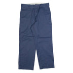 DICKIES 874 Workwear Mens Trousers Blue Regular Straight W32 L27