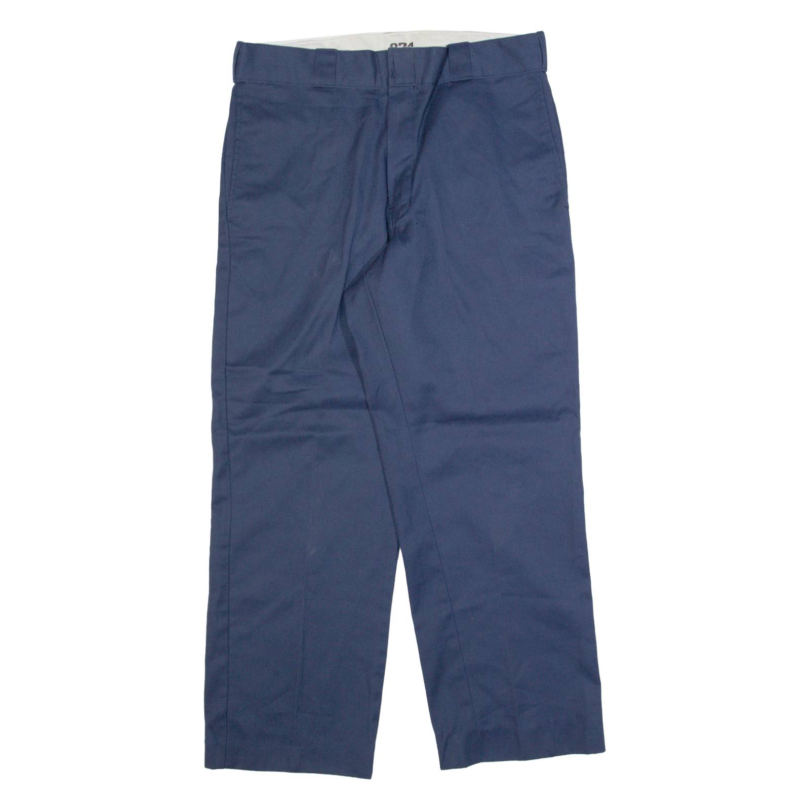 DICKIES 874 Workwear Mens Trousers Blue Regular Straight W32 L27