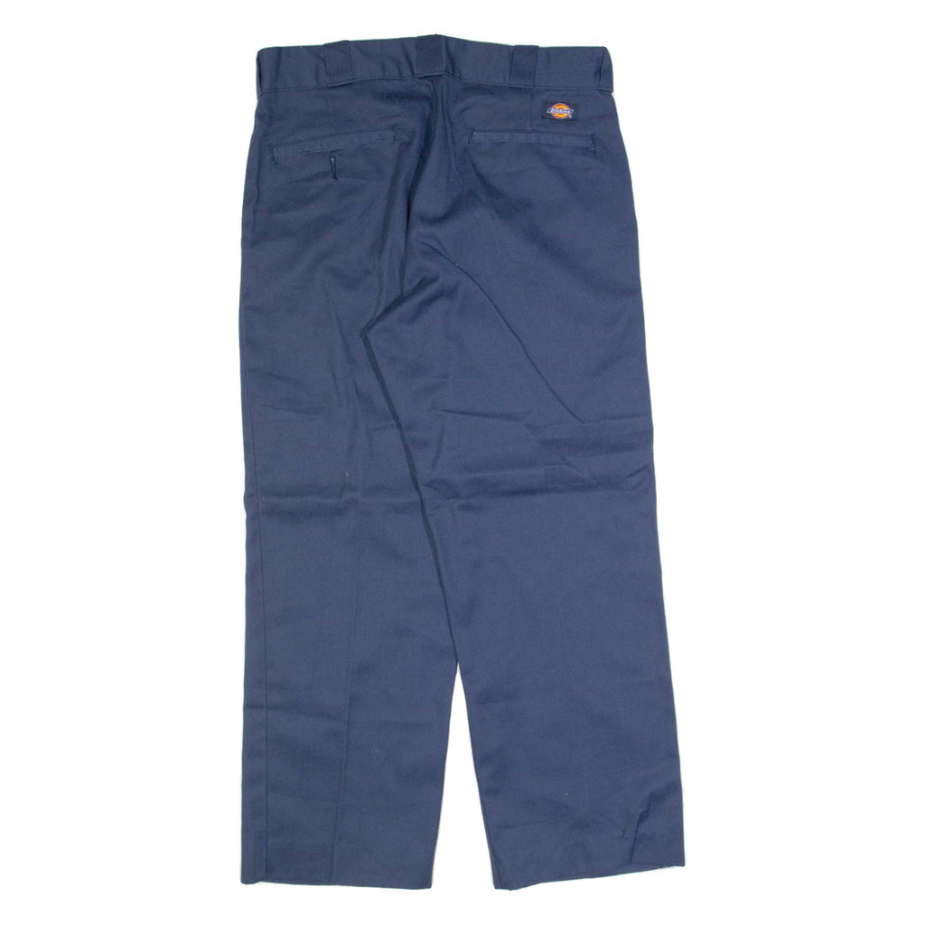 DICKIES 874 Workwear Mens Trousers Blue Regular Straight W32 L27