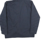 WRANGLER Mens Navy Blue Cotton Hooded Jacket M Zip Casual Workwear Pocket