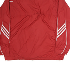 ADIDAS Mens Red Western Wyoming Volleyball Track Jacket M Polyester Zip