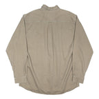 CARHARTT Mens Beige Workwear Shirt L Heritage Office Furnishings Logo