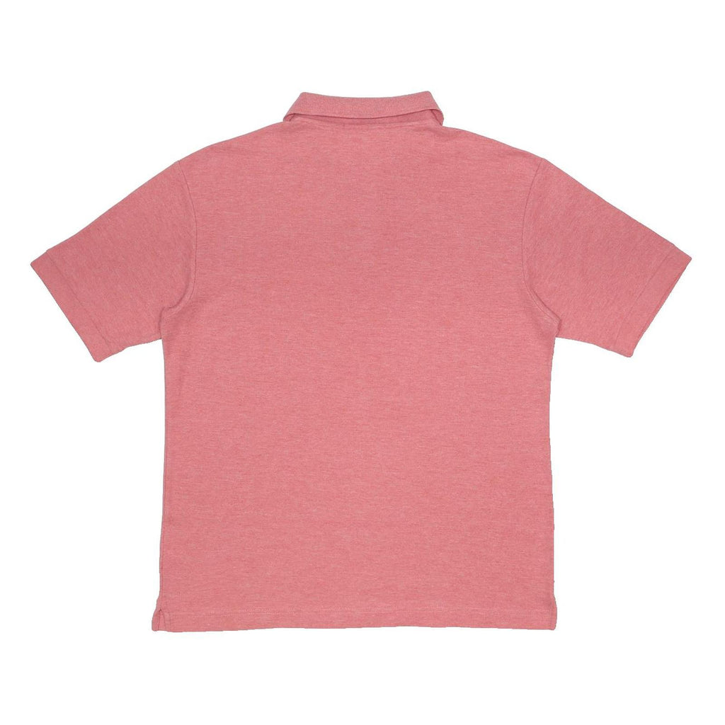 FILA Mens Pink Short Sleeve Plain Polo Shirt M Cotton Blend Classic