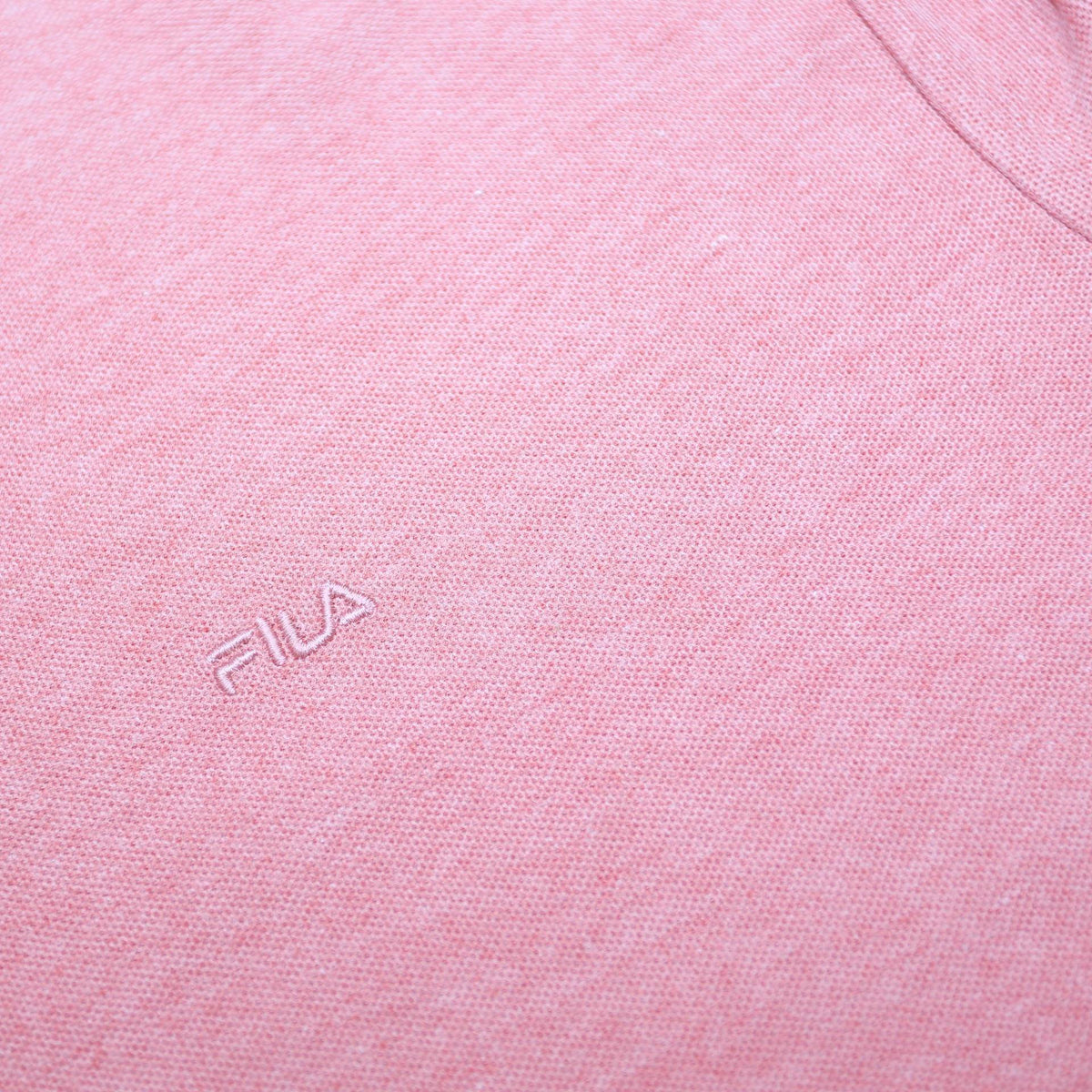FILA Mens Pink Short Sleeve Plain Polo Shirt M Cotton Blend Classic