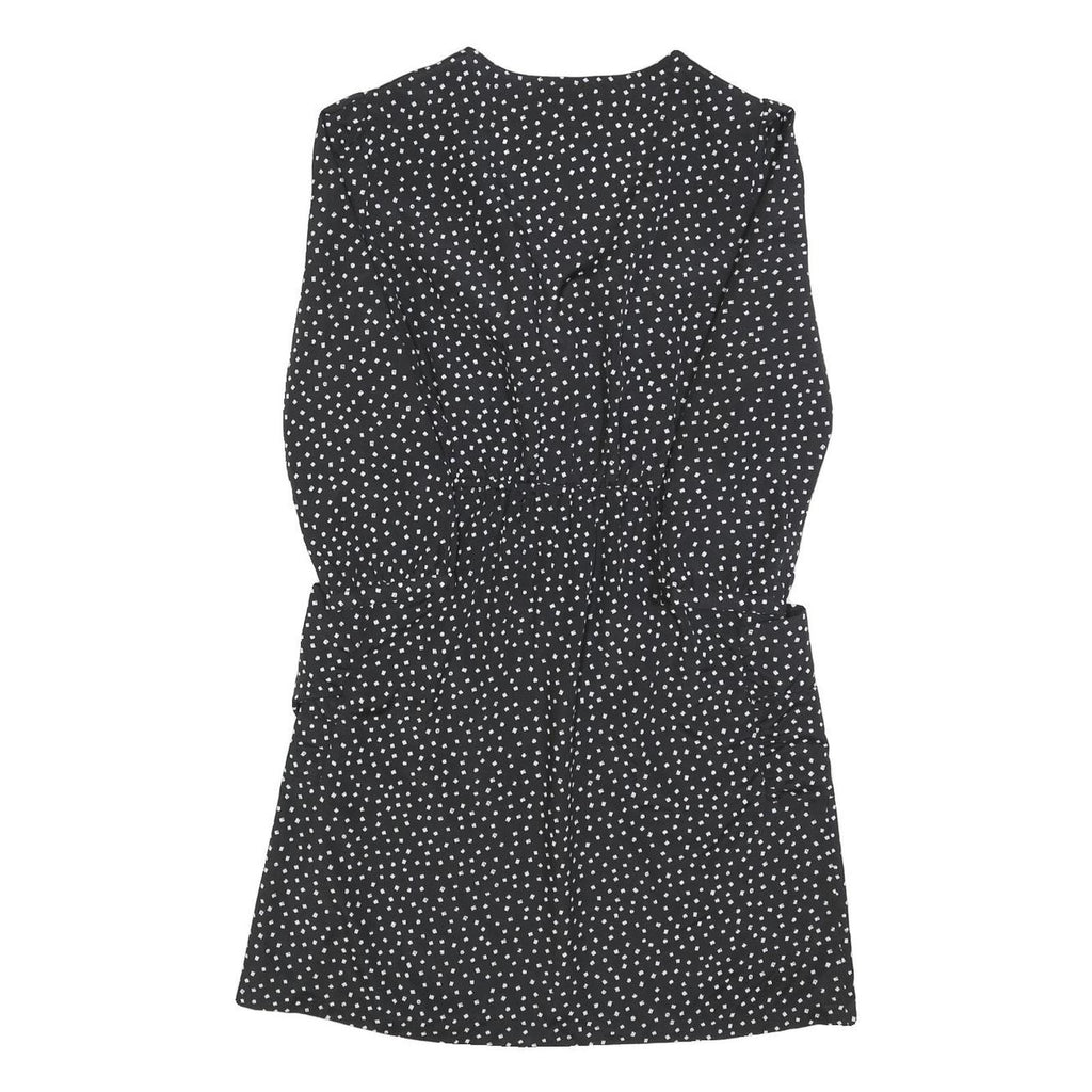 GUESS Womens Black Polyester Day Dress Polka Dot Long Sleeve Mini Size M