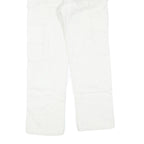 DICKIES Mens White Cotton Blend Regular Fit Straight Leg Trousers W28 L28