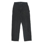 CARHARTT Mens Cotton Black Loose Workwear Trousers W32 L36 Durable