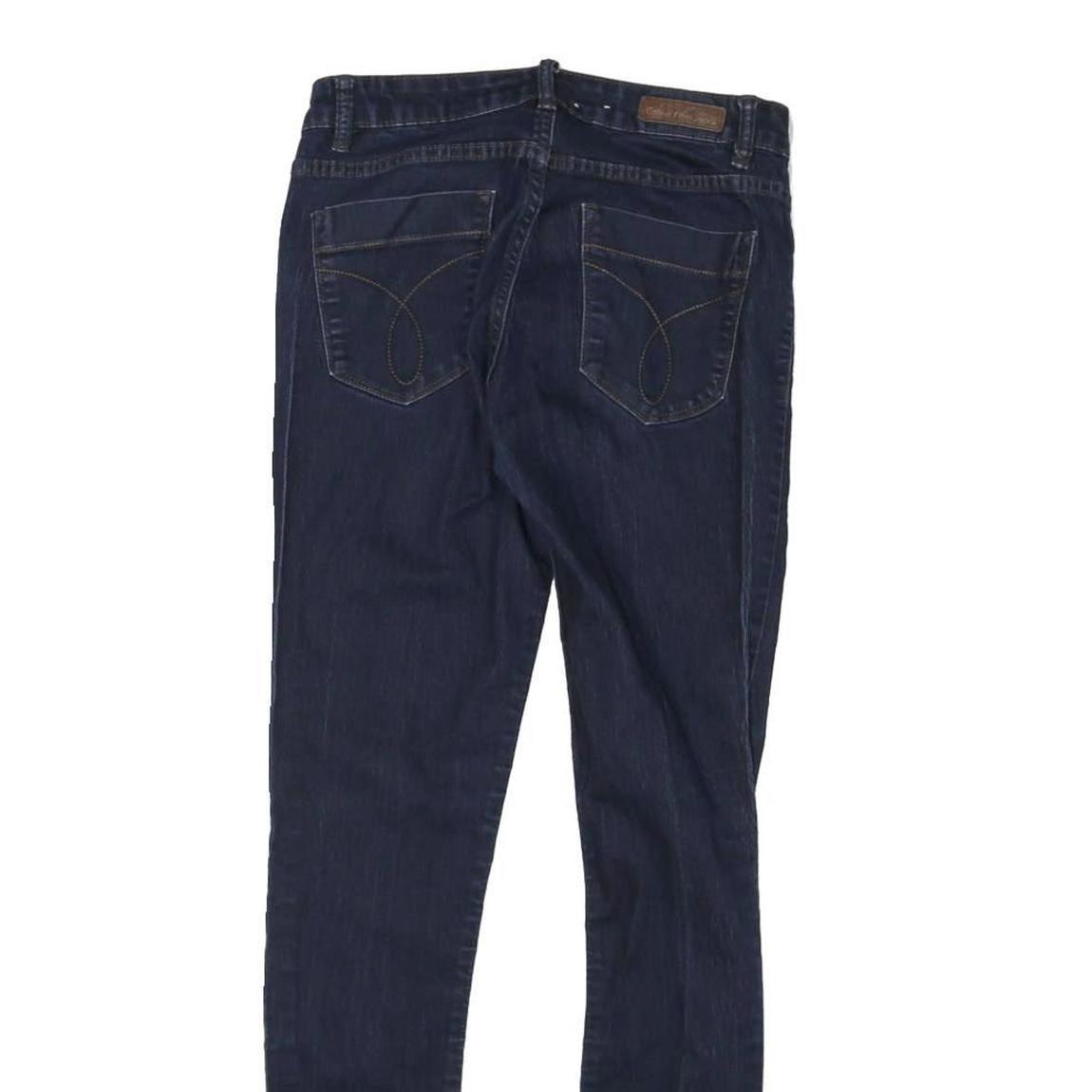 CALVIN KLEIN JEANS Womens Slim Blue Skinny Denim Medium W27 L28 Cotton Blend Zip