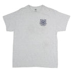 MV SPORT Mens Grey Cotton Graphic T-Shirt L Short Sleeve Crew Neck Coast Guard