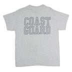 MV SPORT Mens Grey Cotton Graphic T-Shirt L Short Sleeve Crew Neck Coast Guard