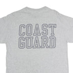 MV SPORT Mens Grey Cotton Graphic T-Shirt L Short Sleeve Crew Neck Coast Guard