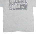 MV SPORT Mens Grey Cotton Graphic T-Shirt L Short Sleeve Crew Neck Coast Guard