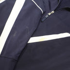 PUMA Mens Navy Blue & White Casual Zip Jacket M Polyester Blend Plain Sportswear