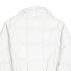 BIG STAR Womens White Puff Jacket M Polyester Blend Puffer Zip Casual