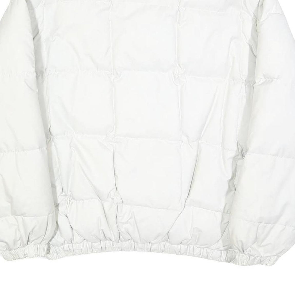 BIG STAR Womens White Puff Jacket M Polyester Blend Puffer Zip Casual
