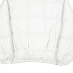BIG STAR Womens White Puff Jacket M Polyester Blend Puffer Zip Casual