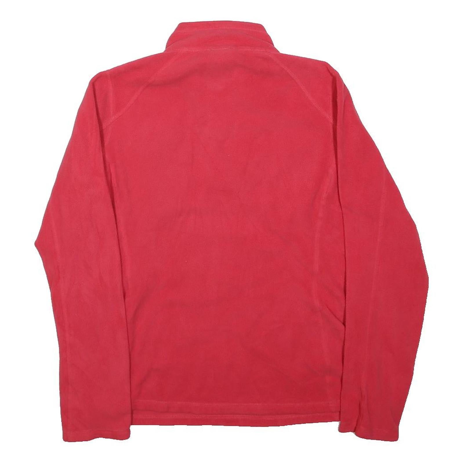 THE NORTH FACE Womens Red 1/4 Zip Sweatshirt M Fleece Outdoor Activewear