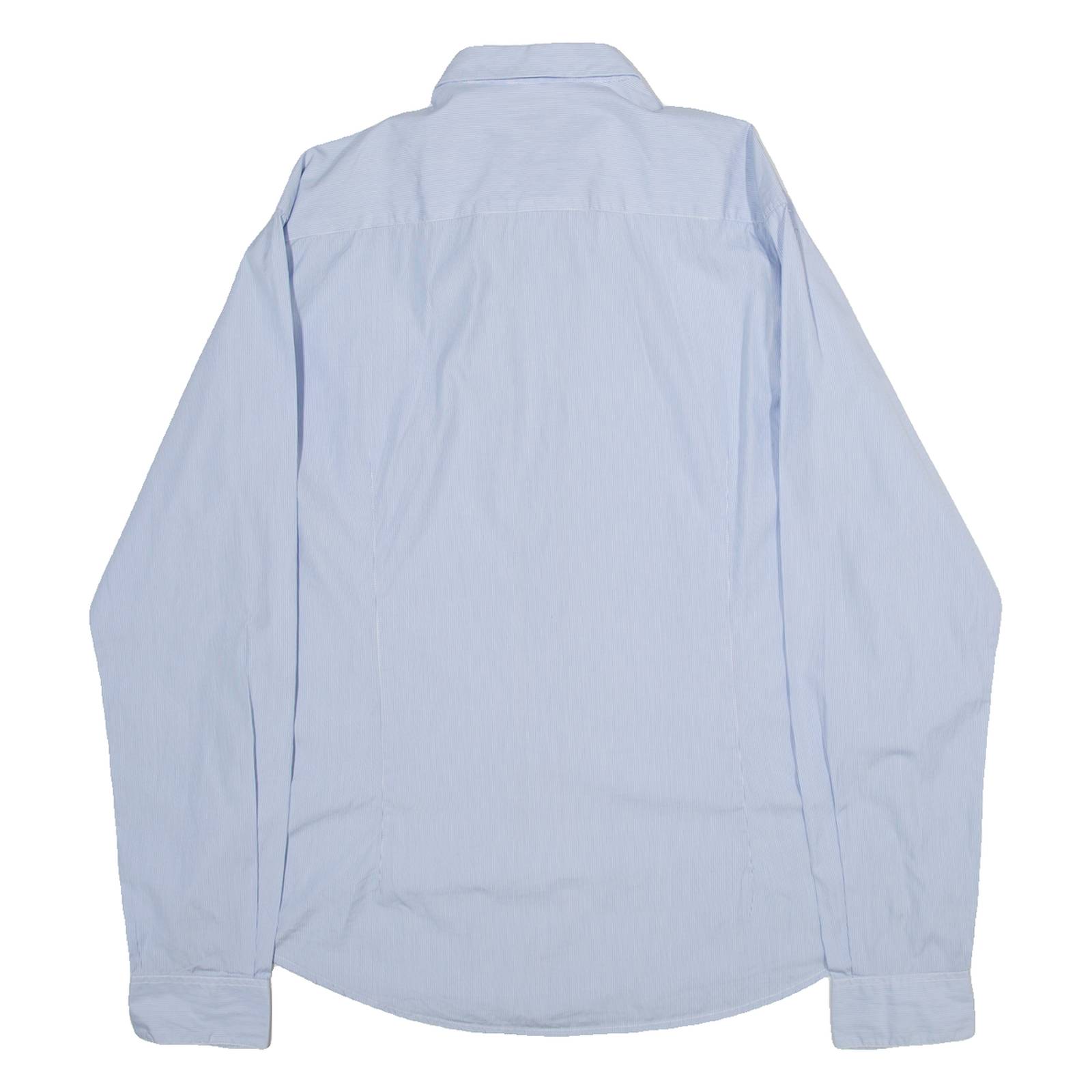 ARMANI JEANS Mens Shirt Blue Striped Long Sleeve 3XL