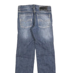 ROCK & ROLL Mens Jeans Blue Regular Straight Denim Medium W30 L34 Casual Wear