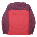 THE NORTH FACE Mens Plum & Red Outdoor Jacket L Polyester Blend Zip Hooded