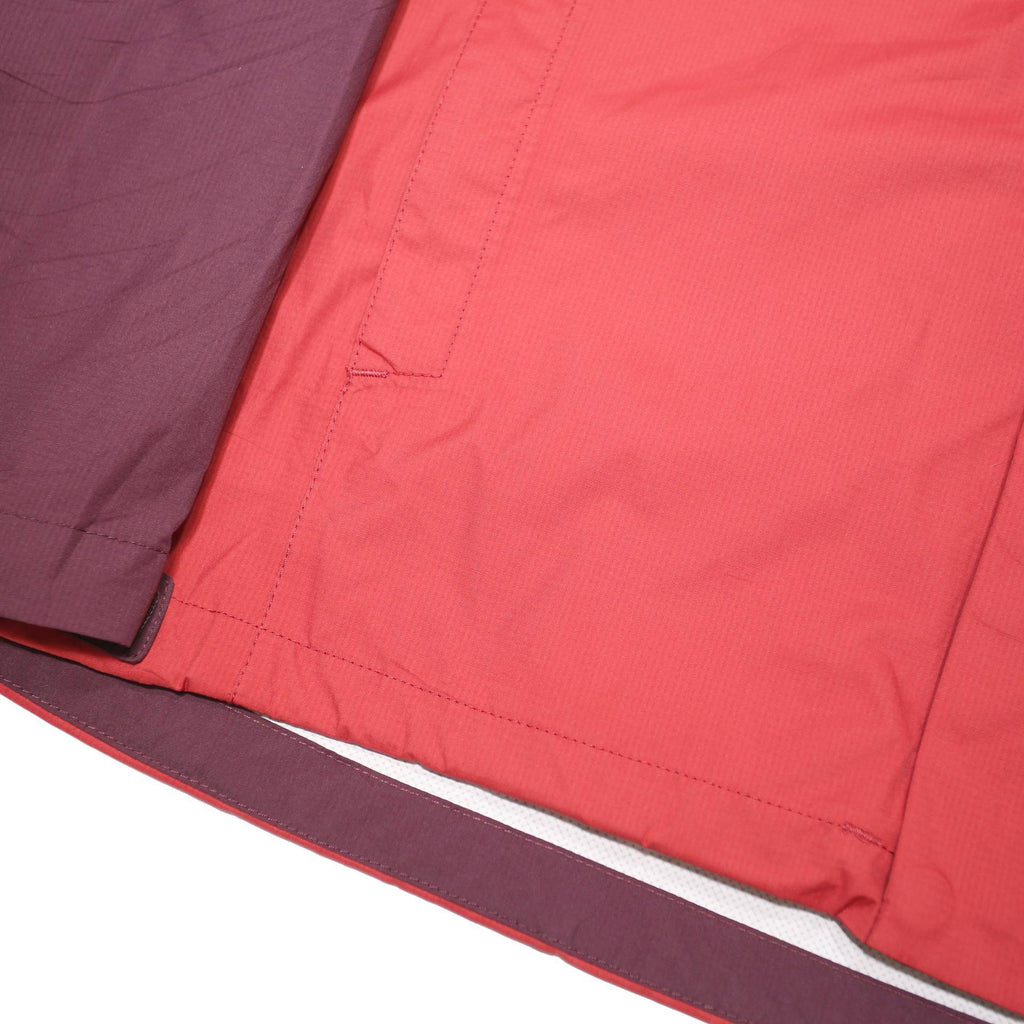 THE NORTH FACE Mens Plum & Red Outdoor Jacket L Polyester Blend Zip Hooded