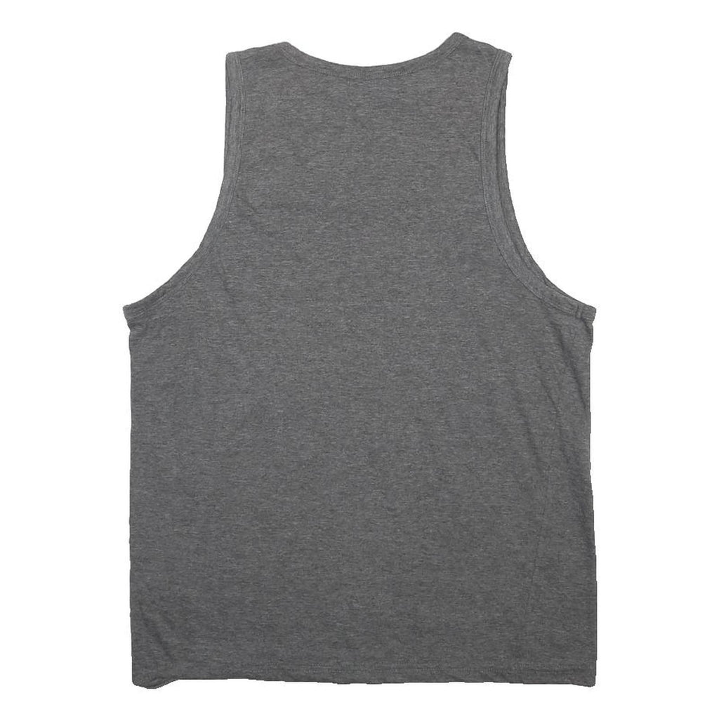 PIERRE CARDIN Mens Grey Graphic Vest L Sleeveless Crew Neck Cotton Blend