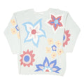 NEXT Womens Cream Floral Patterned Jumper Round Neck Basic Knit S