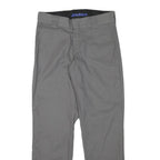 DICKIES Mens Cotton Blend Grey Regular Straight Trousers W30 L29 Workwear Casual