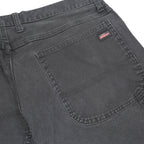 DICKIES Mens Jeans Black Relaxed Straight Denim Medium W36 L30 Workwear