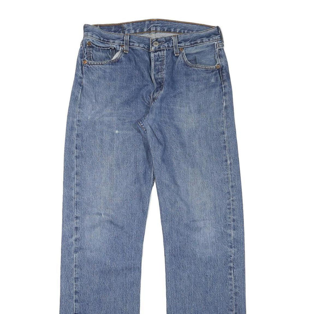 LEVI'S Mens Blue Regular Straight Denim Medium W30 L33 Classic Zip Jeans