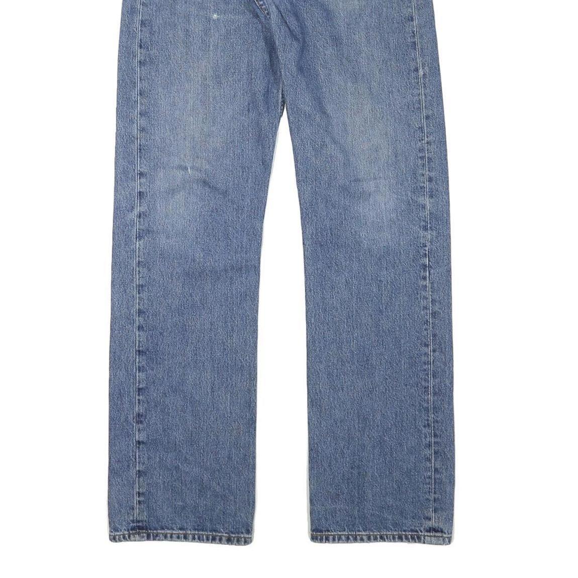 LEVI'S Mens Blue Regular Straight Denim Medium W30 L33 Classic Zip Jeans