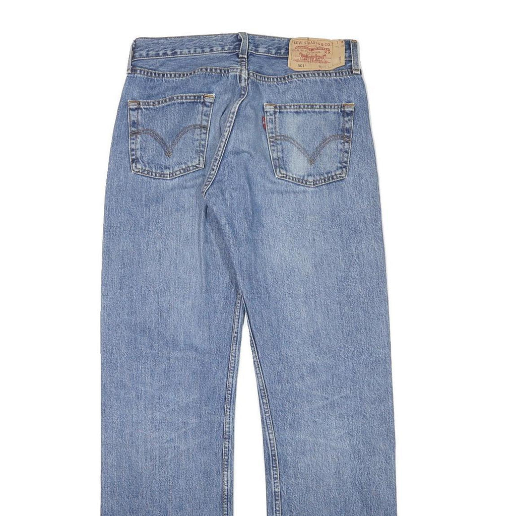 LEVI'S Mens Blue Regular Straight Denim Medium W30 L33 Classic Zip Jeans