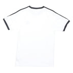 ADIDAS ORIGINALS Mens White & Black Classic T-Shirt S Short Sleeve Crew Neck