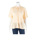 WOLLEN KELLER Womens Shirt Orange Collared S