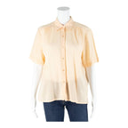 WOLLEN KELLER Womens Shirt Orange Collared S