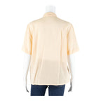 WOLLEN KELLER Womens Shirt Orange Collared S