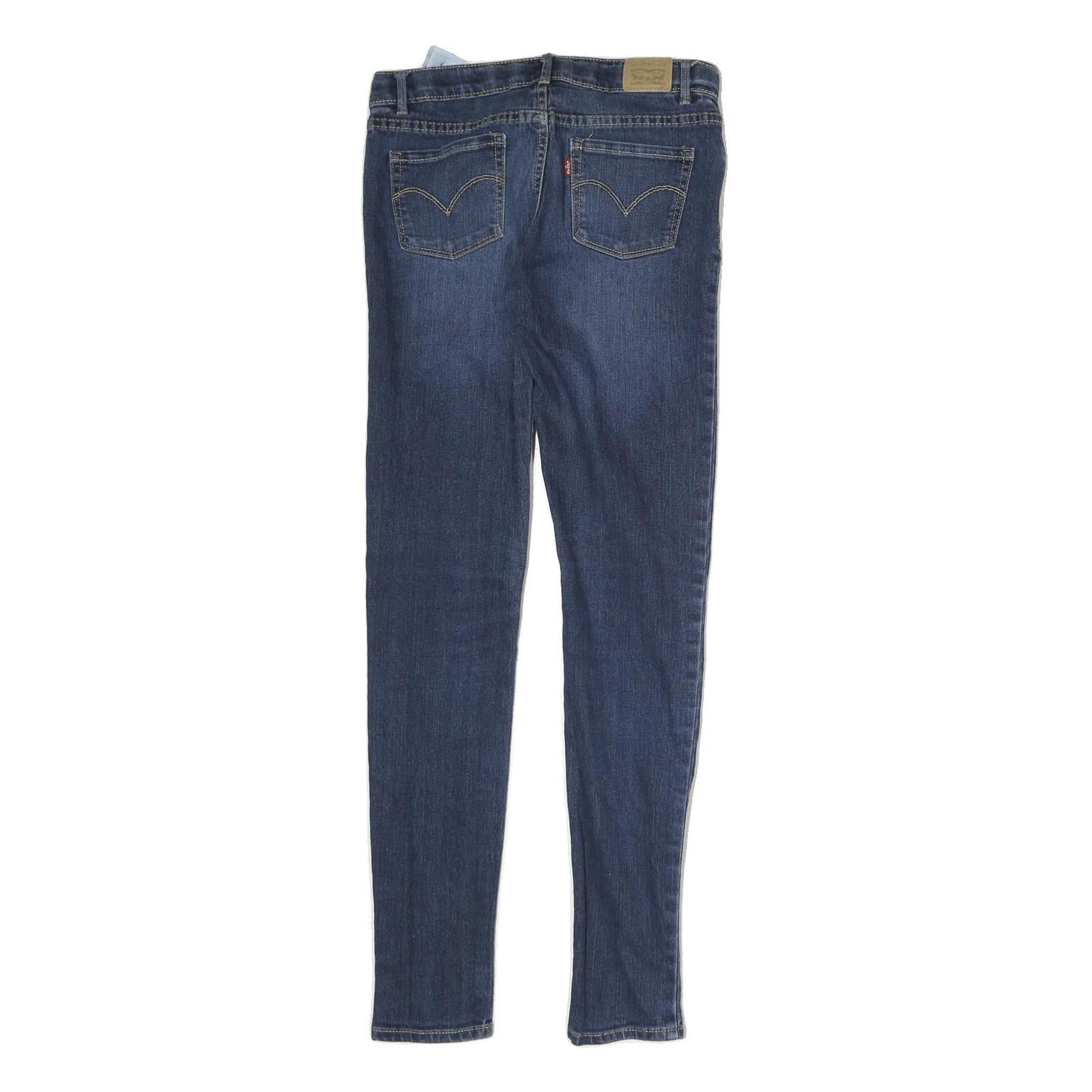 LEVI'S Womens Slim Skinny Jeans Blue Denim Zip W28 L29 Classic Stylish