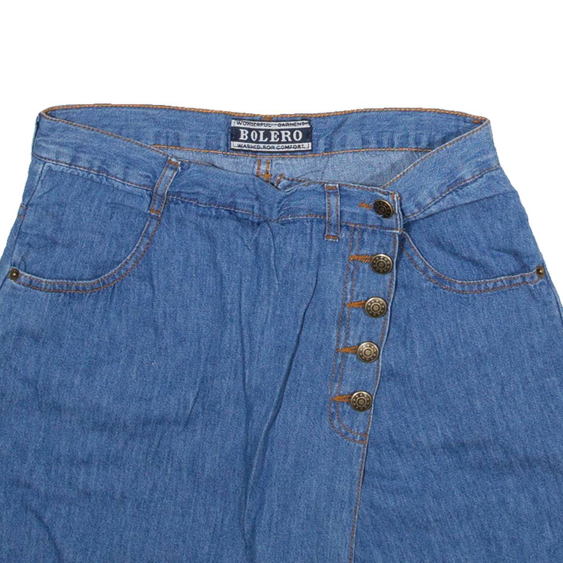 BOLERO Womens Casual Shorts Blue M W28