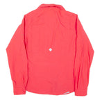 COLUMBIA Womens Plain Shirt Pink Long Sleeve S