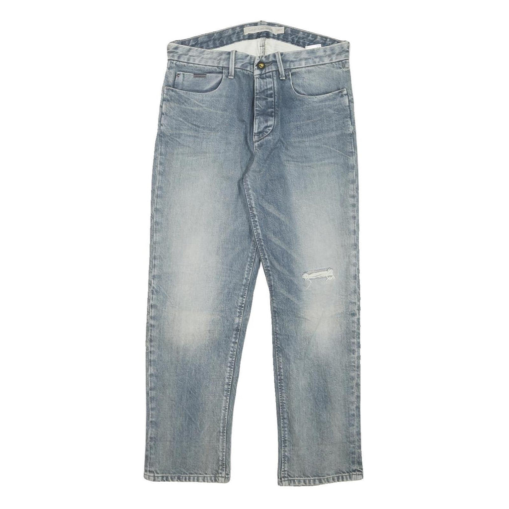 CALVIN KLEIN JEANS Womens Regular Fit Straight Denim Light Wash W29 L27 Classic