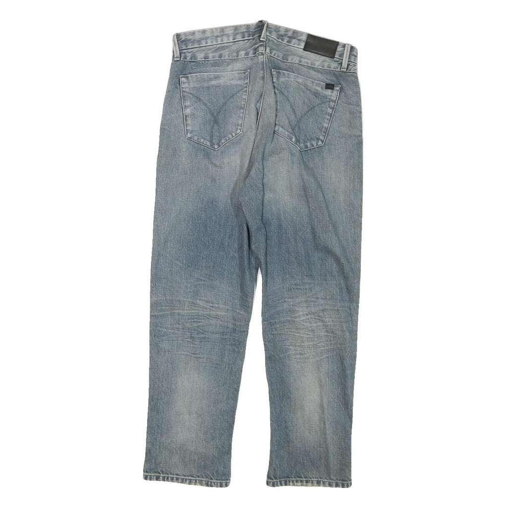 CALVIN KLEIN JEANS Womens Regular Fit Straight Denim Light Wash W29 L27 Classic