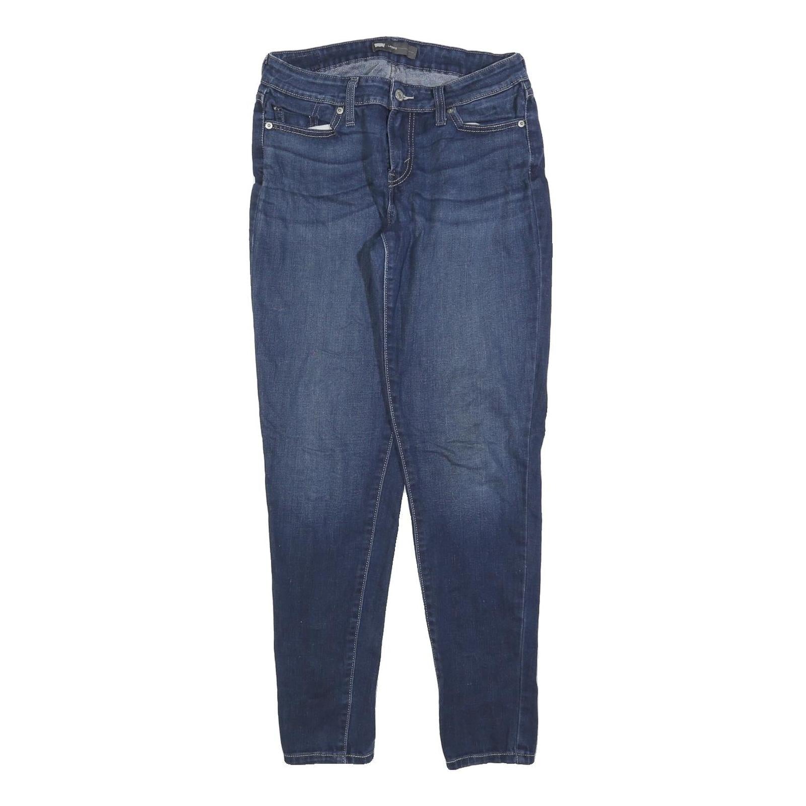LEVI'S Womens Jeans Blue Slim Skinny Denim Raw W29 L30 Stylish Comfortable