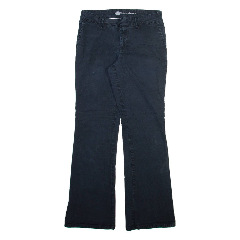 DICKIES Womens Trousers Blue Slim Bootcut W30 L31